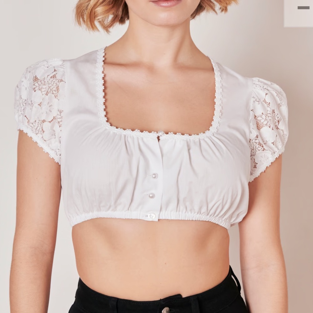 Traditional German dirndl blouse